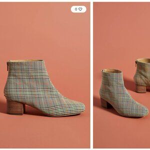 Liendo by Seychelles Plaid Ankle Boots Size 9